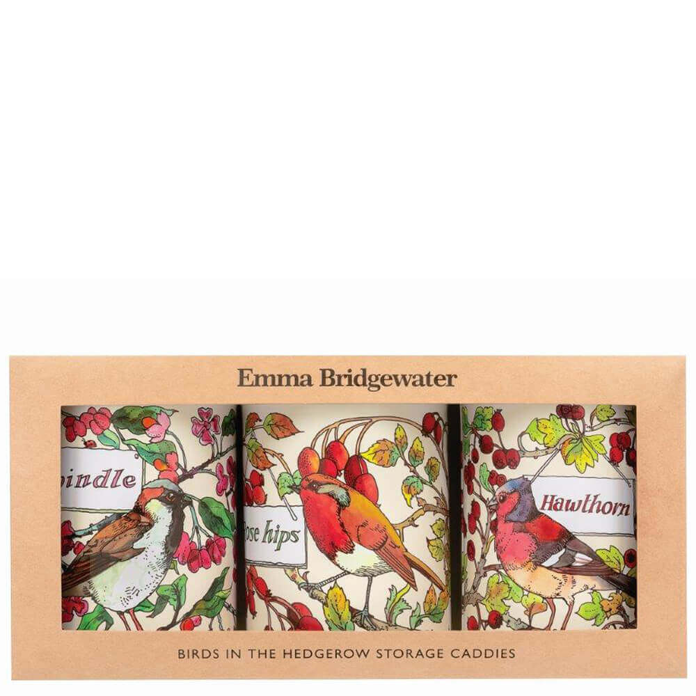 Emma Bridgewater Birds in the Hedgerow Set of 3 Storage Caddies